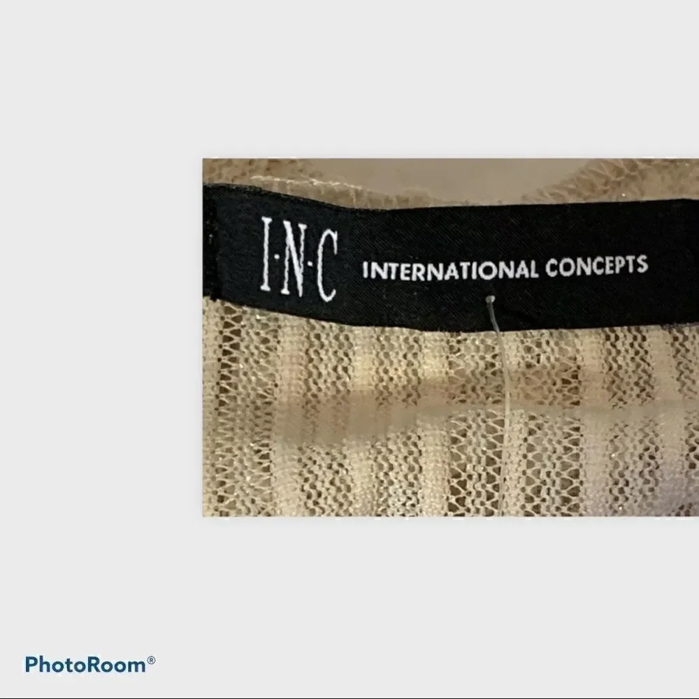 INC International Concepts cream wrap OS